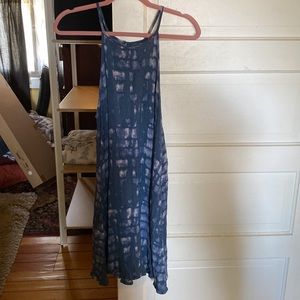 Blue Tie Dye Dress